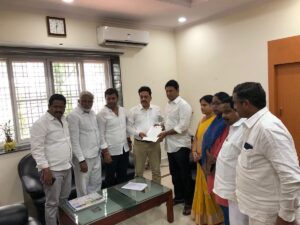 Read more about the article Submitted a representation to Cantonment CEO Madhukar Nayak garu requesting his …