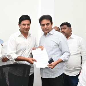 Read more about the article Privileged to meet Shri. @ktrtrs garu – submitted a representation concerning Ca…